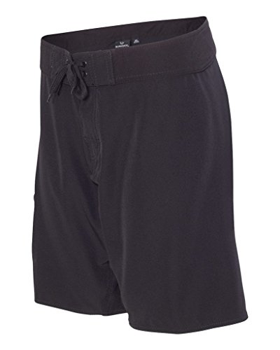 Burnside Men's Conflict Dobby Stretch Boardshort Solid Black