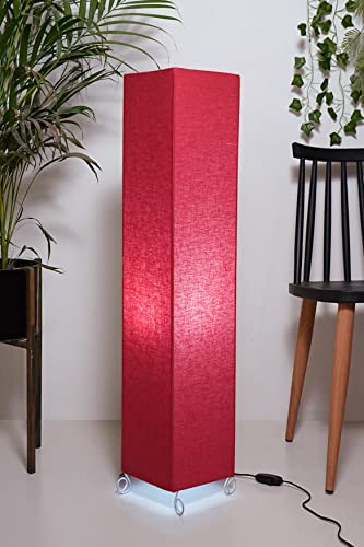 Image of Cotton Fabric Floor Lamp for Bedroom's Desk Lamp for LivingRoom, Bed Room, Office | Night Stand Dimmable Room Floor Lamp for Reading Corner Lamp | Bulb Included