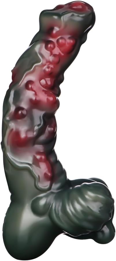 Animal-Inspired Monster Dildo, 8.54 Inch Realistic Silicone with Suction Cup, 42°C Heating & 10 Modes, Unique Textured Design for Men and Women, Adult Vibrating Toy