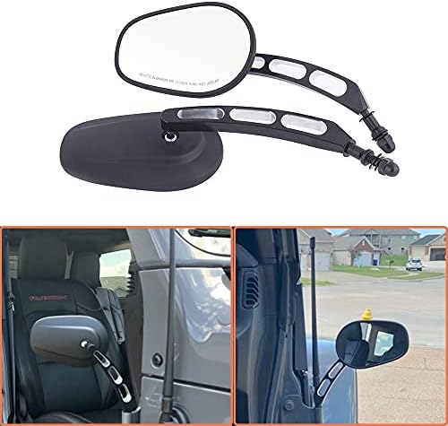Jeep Side Mirrors Door Off, Jeep Jk Jl Cj Yj Espejos E ... | Cuotas Sin