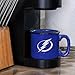 Rico Industries NHL Tampa Bay Lightning Personalized 12oz. Speckle Camper Coffee Mug, Deep Laser Engraved Logo, Ceramic Camping Mug with Royal Blue Body, Speckle Glaze