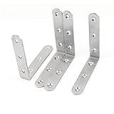 4 x Stainless Steel Shelf Support Corner Brace Angle Bracket 100x100mm