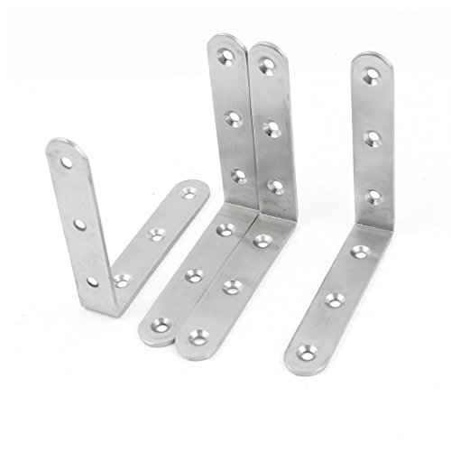 4 x Stainless Steel Shelf Support Corner Brace Angle Bracket 100x100mm