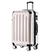 Produktbild BEIBYE Hartschalen Koffer Trolley Rollkoffer Reisekoffer 4 Zwillingsrollen Polycabonat (Champagner, 76cm -110L)