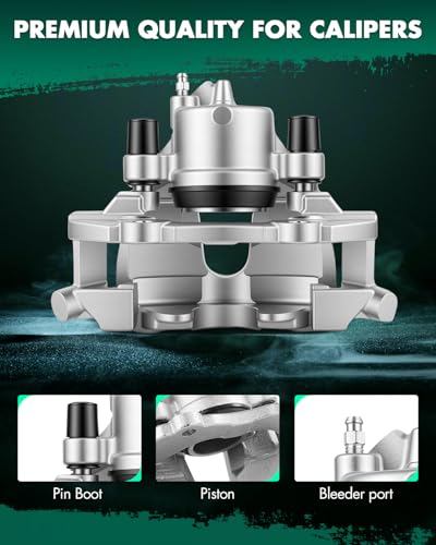 Image of SCITOO Front Brake Calipers With Bracket 19B2942C 19B2943C Compatible For Mazda For 3 2005-2007,For Mazda For 5 2006-2007
