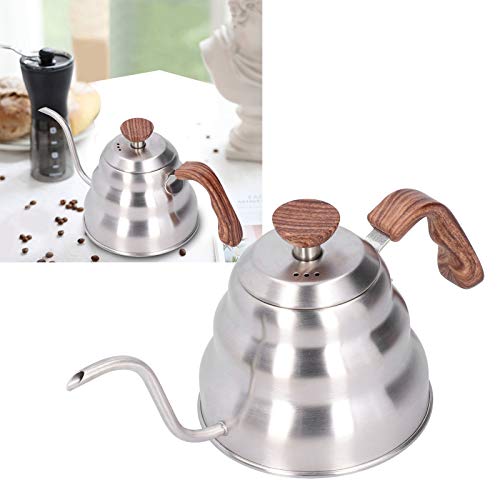 Hervidor de té cuello de cisne para verter sobre café flujo de agua preciso color plata 1L 4