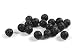 Produktbild Vintageparts Lavasteinperlen in schwarz 6 mm 20 Stück DIY-Schmuck