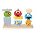 Bright Starts Mix & Match Sesame Street Friends Wooden Stacking Toy, Ages 18-36 Months