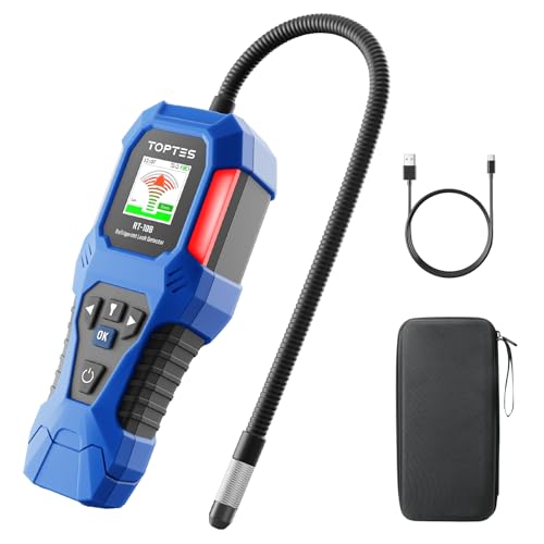 TOPTES RT-108 Refrigerant Leak Detector, HVAC Freon Leak Det