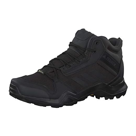 Adidas Terrex AX3 Mid GTX, Zapatillas de Deporte para Hombre, Negro (Negbás/Negbás/Carbon 000), 43 1/3 EU