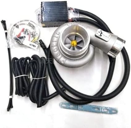 auto parts Universal 12V Electric Turbo Supercharger Kit Thrust Electric Turbocharger Air Filter Intake for car improve speed For cars