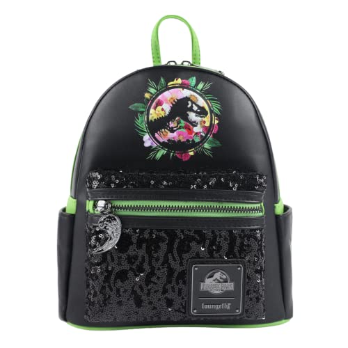 Loungefly Jurassic Floral Sequin Mini Backpack GT Exclusive