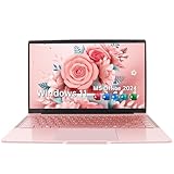 ESBOOKノートパソコン 【MS Office 2024搭載&Windows 11 Pro】14インチIPS液晶/1920×1080FHDディスプレイ カメラ付き/薄型PCノート高性能CPU/初期設定不要/8Gメモリ/無線LAN/大容量SSD/初心者向け・パソコンノート/日本語キーボードフィルム付き/ワイヤレスマウス付き(256G SSD, ローズゴールド)