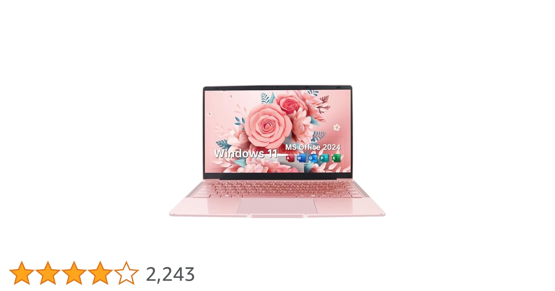 ESBOOKノートパソコン ローズゴールド Amazon.co.jp: ESBOOKノートパソコン 【MS Office 2024搭載
