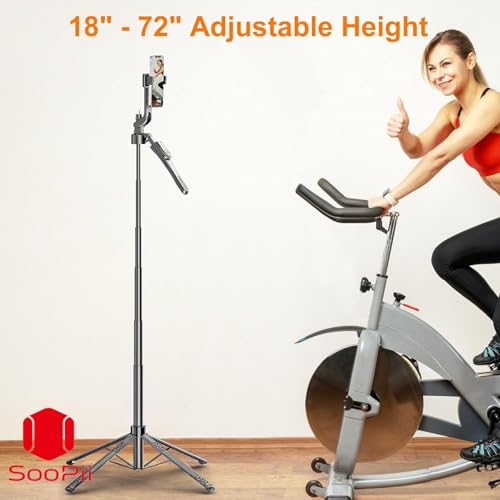 Image of Soopii 72-Inch Longest Bluetooth Selfie Stick & Extendable Tripod for i-Phone, Android, Go-Pro,Tripod Stand, 3-in-1 Gimbal Stabilizer Stand with 4-Leg Base for Travel, Photography, and Video Shooting