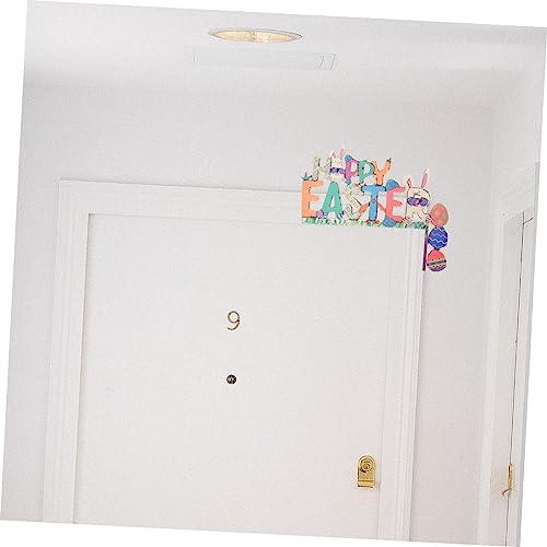Letrero de puerta de madera ABOOFAN multicolor decorativo para esquinas 6