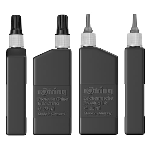 Image of Rotring Isograph and Variant Drawing Ink - 23 ml Bottle Black