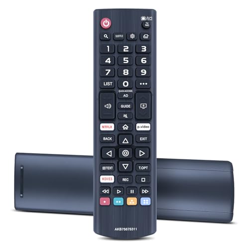 Snrigw AKB75675311 Mando a distancia de repuesto compatible con LG Smart LED TV 32LM630 32LM6300 43LM6300 43UK6750 43UM7100