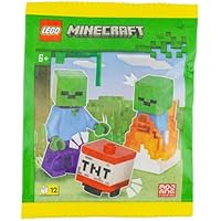 LEGO Minecraft Mini Set: Minifigura Zombie con Zombie Burning