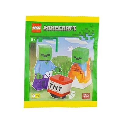 LEGO Minecraft Mini Set: Minifigura Zombie con Zombie Burning Baby y TNT | Ya disponible en tu tienda friki favorita! En mundofriki.es!