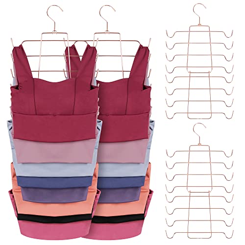 ZEDODIER 4 Pack Tank Top Hanger Space Saving, Bra Hangers