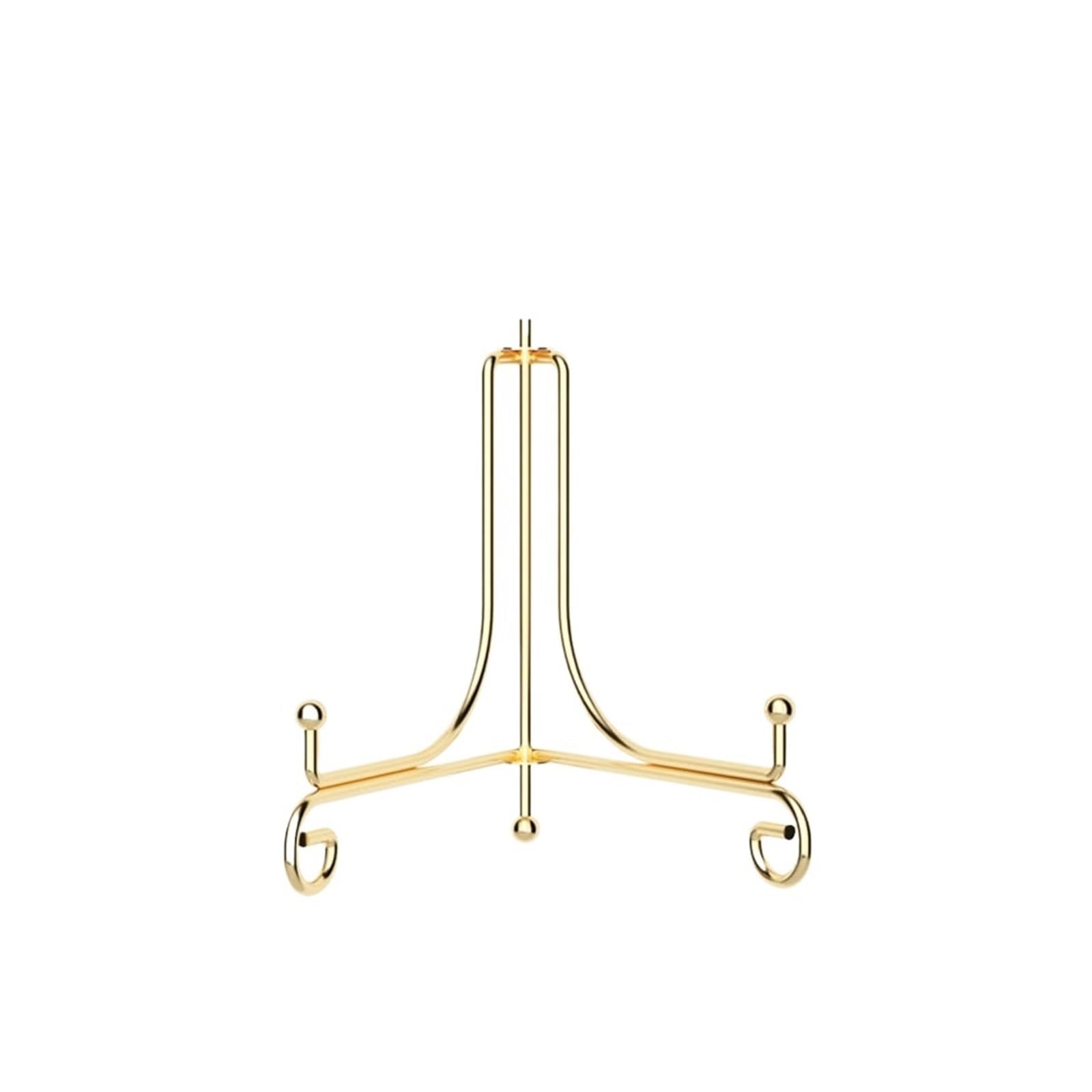 Luoaxinn Gold 4Inch Metal Display Stand Foldable Plate Stands Iron 4 6 8 10 12Inch Display Stand Solid Book Holder Bowl Picture Frame