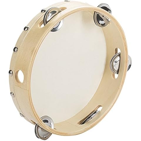 Tosnail 8" Hand Held Tambourine Drum Cover