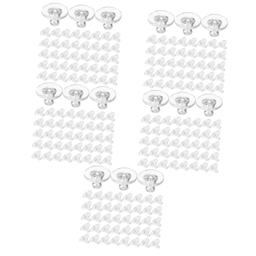 Fermoirs de boucles d'oreilles grands et transparents en gel de silice