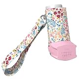 The Inhaler Tailor Inhaler Holder and Carrying Strap - for Ventolin & Shorter Style, Adults & Kids Inhaler Case with Keychain and Wrist Strap – Handmade, Vegan Leather (Ventolin, Vintage Wild Flowers)