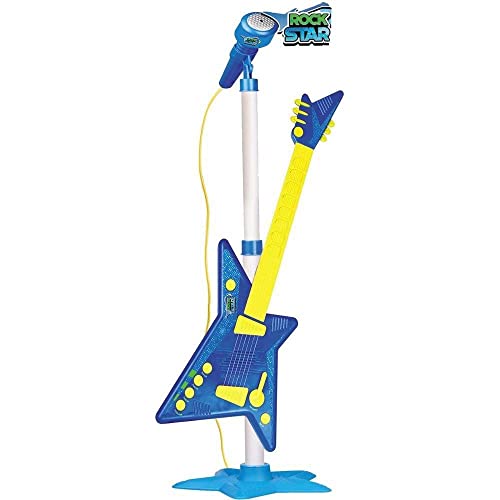 Rock Star Kit Guitarra + Microfone com Pedestal