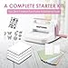 CraftGenes Die Cutting Machine and Embossing Machine – 6'' Opening Size for Cardmaking, Scrapbooking, and DIY Crafts – Complete Set with A5 Die Cuts, Embossing Folders, and Plates(Pink)