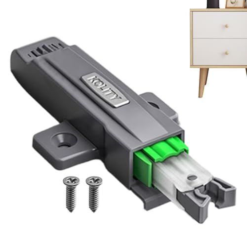 Heavy Duty Cabinet Latch - Pop-Up Rebound Touch Catch for Wardrobe and Drawer Doors | Selff-Locking Push Mechanism for Furniture Cabinets Closet Access Panels, Spring Loaded Closure System