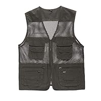 Gilet Pêche Homme MeiLayM - 13 Poches - Maille Respirante - Outdoor