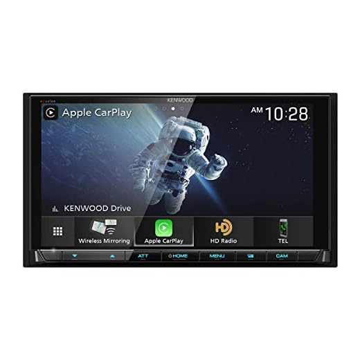 Kenwood DMX957XR 6.8" Digital Media Touchscreen Receiver w/ Apple CarPlay and Android Auto