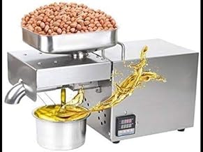 kavshly Oil Maker Machine For Home Use Vi-582Tc 600 Watts Cold Oil Press Machine With Multiple Seed Simplified Digital Temperature Controller, Stainless Steel,Oil Extraction Machine For Home
