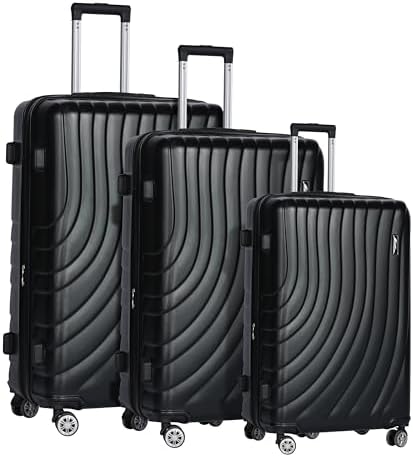 3 Piece Luggage Sets Expandable Lightweight