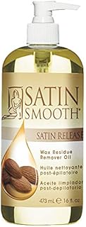 Satin Smooth Satin Release® Wax Residue Remover Oil | Post-Waxing And Post Depilatory Moisturizer And Gentle Excess Wax Remover | Non Greasy Formula | 16 Fl. Oz.