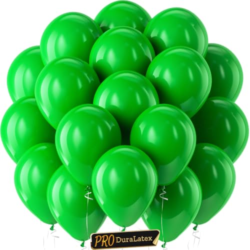 Image of Bezente Pro Duralatex Green Extra-Thick Balloons 120 Pack 10 inch
