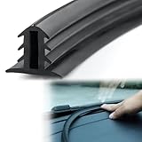 DACIRTY Dashboard Edge Trim Seal, 6.56Ft High Elastic Flexible Rubber Windshield Seal Protector, DIY Any Cut Multifunctional Modification Accessory, Suitable for Most Cars (Black)