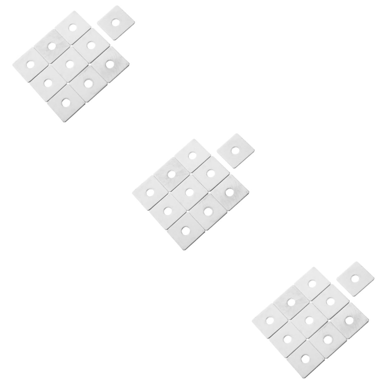 Alipis 30pcs Square Washers Plate Washers for Construction Framing and Industrial Applications Excellent Load Carrying Capability