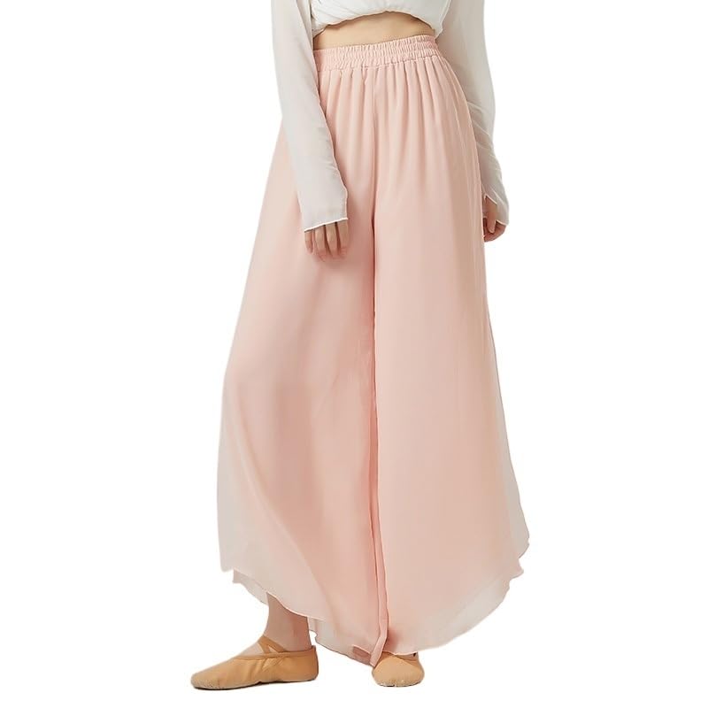 Pantalón de danza moderna transpirable de doble capa para evitar el sudor en tus giros