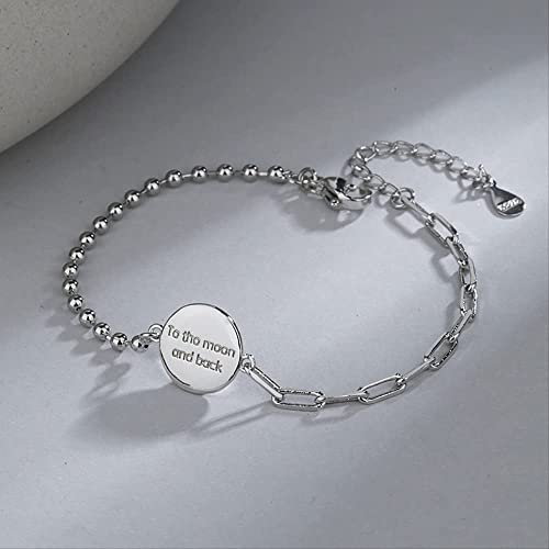 Chaîne irrégulière et carte ronde YDYDTTKD : collier géométrique ajustable - 2
