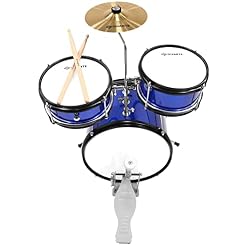 Divarte, Kid Drumset Bleu ,Kit de Batterie Ajustable bleu pour enfant, dès 3 ans, Ensemble de batterie Acoustiques pour… – Image 5