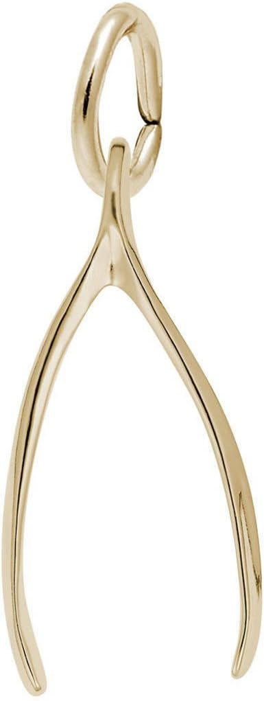 Rembrandt Wishbone Charm - Metal - Gold-Plated Sterling Silver