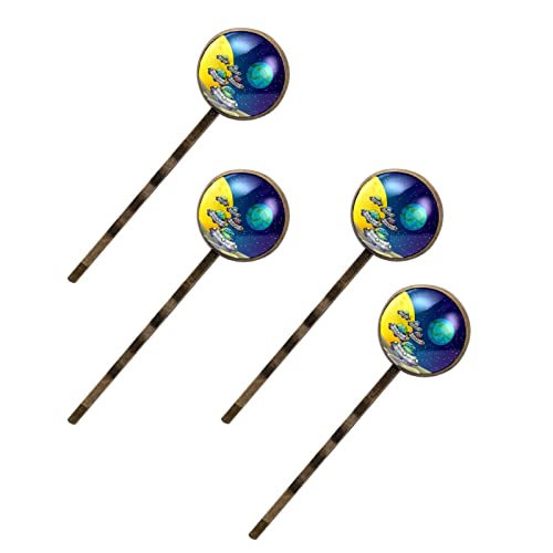 Barrettes à cheveux vaisseau spatial anti-glisse pour fixer les mèches rebelles avec style