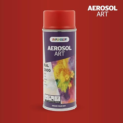 DUPLI-COLOR AEROSOL ART RAL 3000 Feuerrot matt 400 ml - Sprühfarbe – Ansicht 2