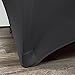 YOUR CHAIR COVERS - Stretch Spandex 5 ft Round Table Cover Black, Stretch Tablecloth