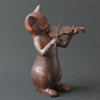 Amazon.co.jp: 東洋石創 動物オーナメント バイオリン ねこ 11021