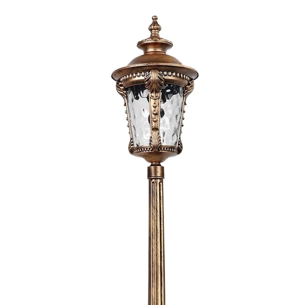 Lampe murale européenne en aluminium pour pilier extérieur haut de gamme