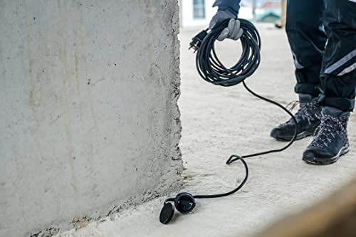 Brennenstuhl Baustellen-Verlängerungskabel IP44 (10m Kabel, H07RN-F 3G1,5, für den Außenbereich und den Einsatz auf Baustellen) schwarz – Bild 4